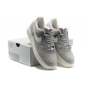 Chaussure Nike Air Force One Basse Gris Pas Cher Pour Homme